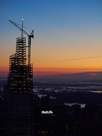 Cities, Sunset, Architecture, Twilight, Building, Dusk HD phone wallpaper