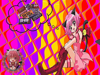 Thinking of Sweets, ichigo, strawberry, other, cute, mew mew power, tokyo mew mew, chibi, anime, rainbow, cycledelic, mew mew HD wallpaper
