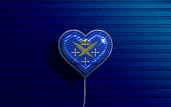 I Love Saint-Etienne, , realistic balloons, blue wooden background, Day of Saint-Etienne, french cities, flag of Saint-Etienne, France, balloon with flag, Saint-Etienne flag, Saint-Etienne HD wallpaper