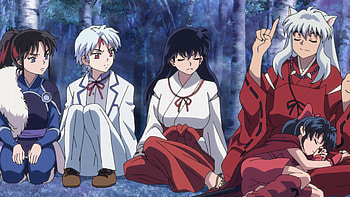InuYasha, Anime series, Yashahime episode 39, Kagome and InuYasha HD wallpaper