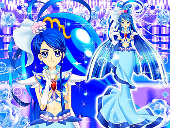 Glitter Force, Cure Aqua, , Hintergrnde HD wallpaper