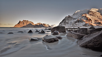 Rocks Seaside Long Exposure , rocks, sea, long-exposure, nature HD wallpaper