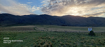 Montañas, pradera, Sierra, air HD wallpaper