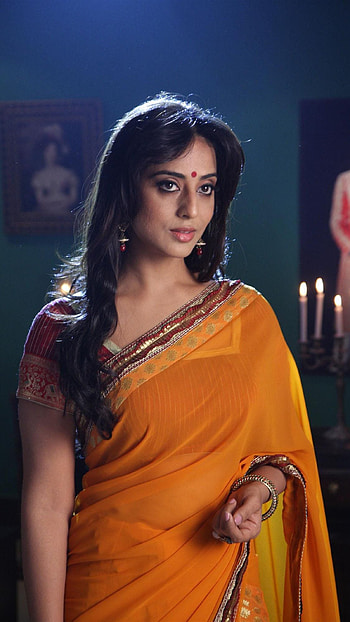 Mahi gill, bollywood actress, saree lover HD phone wallpaper