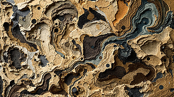 Ultra — Carved Earth Strata Abstract HD wallpaper