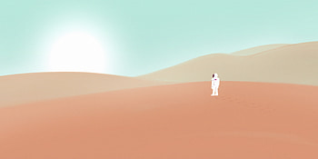Astronaut Otherwordly , astronaut, minimalism, minimalist, artist, artwork, digital-art, deviantart HD wallpaper