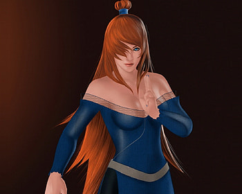 Mizukage, shippuuden, orange hair, ninja, long hair, beauty, nice, kage, 3d, shinobi, cg, , shippuden, female, sexy, sweet, naruto shippuden, blue eyes, hot, girl, beautiful, anime girl, naruto shippuuden, anime, pretty, naruto, lovely, realistic HD wallpaper