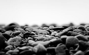 Stones, Macro, Dark, Fog, Surface, Bw, Chb HD wallpaper