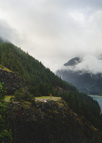 Nature, Rocks, Journey, Slope, Human, Person HD phone wallpaper
