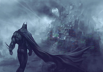 Batman Darkscape, batman, superheroes, digital-art, artwork, deviantart HD wallpaper