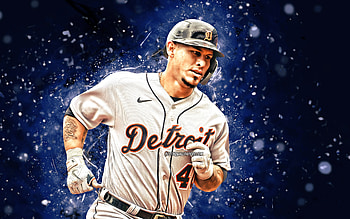 Wilson Ramos, , Detroit Tigers, MLB, rightfielder, baseball, Buffalo, Wilson Abraham Ramos, blue neon lights, Wilson Ramos Detroit Tigers, Wilson Ramos HD wallpaper