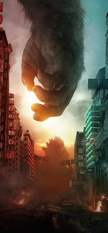 Godzilla vs. Kong , Epic battle, Top backgrounds, quality HD phone wallpaper