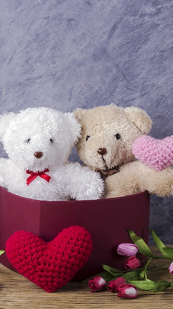 Teddy Bear Love, Cute Teddies, love HD phone wallpaper