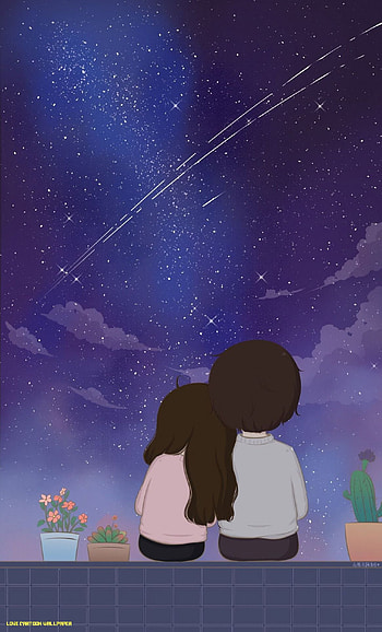 Anime Love. Cute couple , Cartoons love, Cartoon Hug HD phone wallpaper