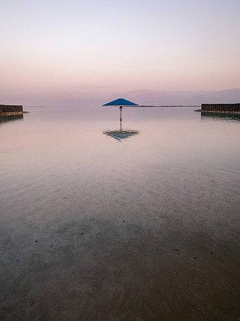 Nature, Water, Sea, Beach, Reflection, Umbrella HD phone wallpaper