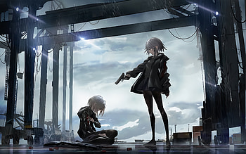 Any Last Words , anime-girl, anime, artist, artwork, digital-art HD wallpaper