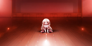 blood cura all alone, alone, cura, room dress, blood, crying pink hair HD wallpaper