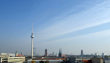 Berlin Skyline, Digital capital, Economic hub, Young entrepreneurs HD wallpaper