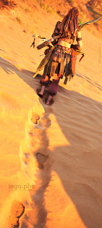 Aloy Forbidden West, sand, ingapho, hfw, yellow, AloyForbiddenWest, HorizonForbiddenWest, desert, ForbiddenWest HD phone wallpaper