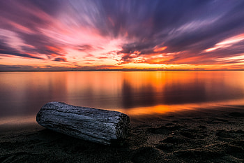 Seashore At Golden Hour, seashore, nature HD wallpaper