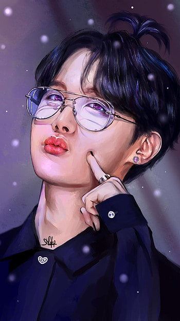 J, Hope Anime FanArt, jhope, bts, kpop HD phone wallpaper