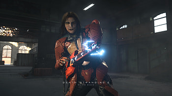 Death Stranding — Neon Courier, Video Game HD wallpaper