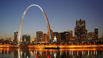 Gateway Arch, St. Louis Skyline HD wallpaper