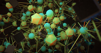 3D, Shapes, Shape, Volume, Connections, Connection, Molecules HD wallpaper