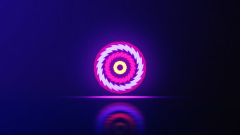 Neon mandala, sphere, abstract HD wallpaper