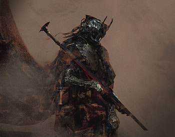 dark, warrior HD wallpaper