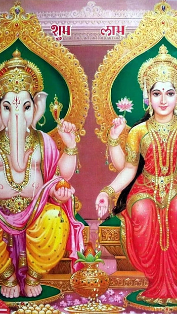 Lakshmi Ganesh, Shree Laxmi Devi HD phone wallpaper