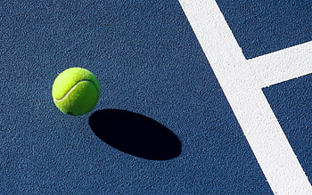 Blue tennis court, Sport concepts, , Tennis ball HD wallpaper