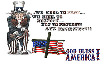 dom, statement, uncle sam, flag, kneels HD wallpaper