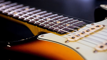 Visual splendor, Guitar majesty, Musical allure, Harmonious ry HD wallpaper