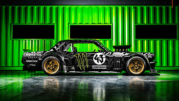 Ford Mustang RTR, Gymkhana seven, Side view, Horsepower beast HD wallpaper