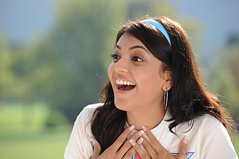 kajal, heroine, darling, cute, angel HD wallpaper