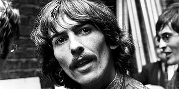 George Harrison , Backgrounds, Music icon, Rock and roll legend HD wallpaper