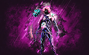 Fortnite Bloom Skin, Fortnite, main characters, purple stone background, Bloom, Fortnite skins, Bloom Skin, Bloom Fortnite, Fortnite characters HD wallpaper