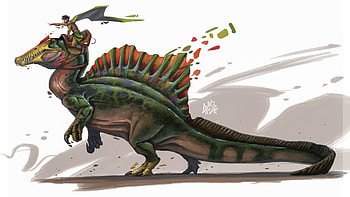 Artstation spinosaurus, Last theropod, Concept art, Dinosaur creature design HD wallpaper