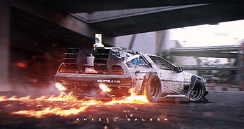 Back to the Future DeLorean, movie, Back To The Future, vehicle HD wallpaper