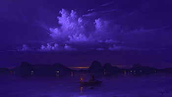 Evening Search , boat, artist, artwork, digital-art, deviantart HD wallpaper