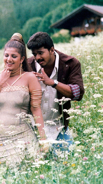 Minsara kanna, vijay, rambha HD phone wallpaper