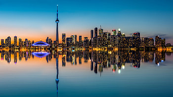 Toronto Skyline, , Posted by Ryan Simpson, Urban cityscape HD wallpaper