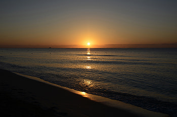 Nature, Sunset, Sea, Sun, Beach, Reflection, Low Tide HD wallpaper
