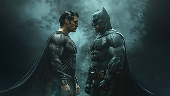 Batman X Superman Justice Unite, batman, superman, superheroes, artwork, digital-art, art, ai HD wallpaper