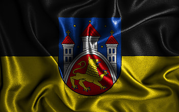 Gottingen flag, , silk wavy flags, german cities, Flag of Gottingen, fabric flags, Day of Gottingen, 3D art, Gottingen, Europe, cities of Germany, Gottingen 3D flag, Germany HD wallpaper