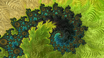 Trippy Psychedelic Fractal, trippy, psychedelic, trance, green, Abstract, fractal, abstract green HD wallpaper