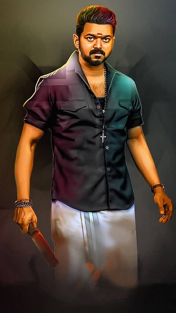 Master Vijay, Master, angry HD phone wallpaper