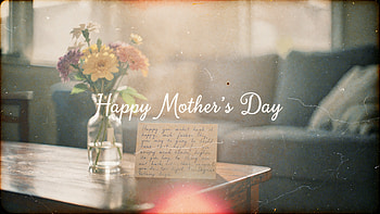 Happy Mother's Day —, Bouquet, Vase, Greeting Card HD wallpaper