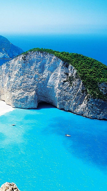 Greece, Island paradise, Secluded beauty, Azure waters HD phone wallpaper